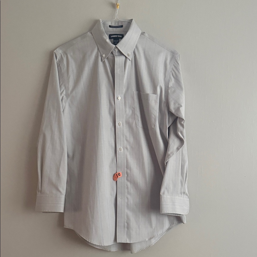 Lands End men's shirt size 15/5-32 in a very nice check pattern